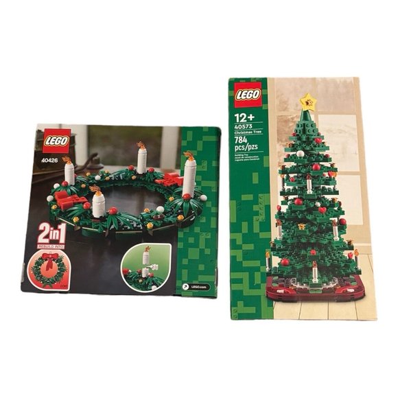 Lego Holiday Bundle, Christmas Tree (40573) and Wreath (40426), Set-New ! - Picture 2 of 2